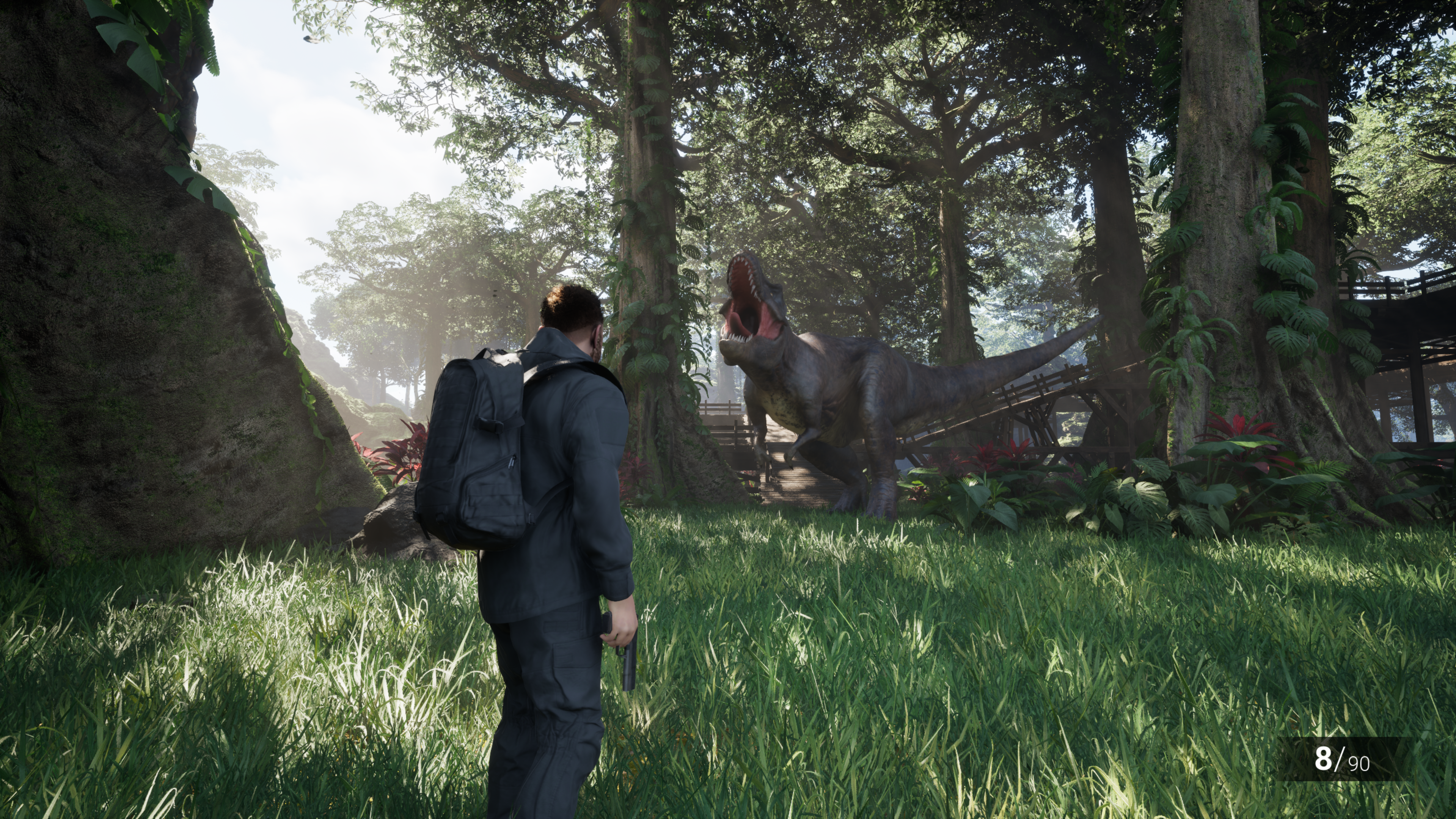 Clawed Dinosaur Park Game T Rex